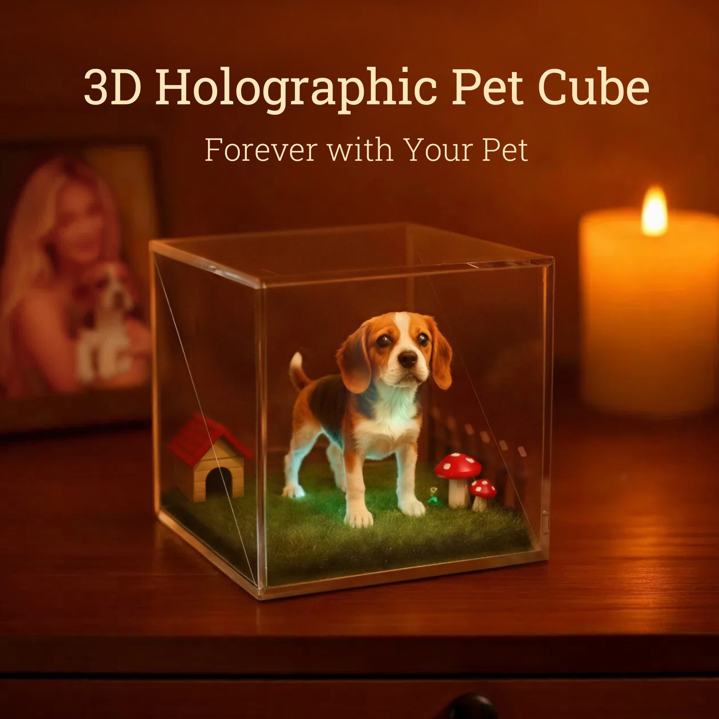 3D Holographic Pet Cube