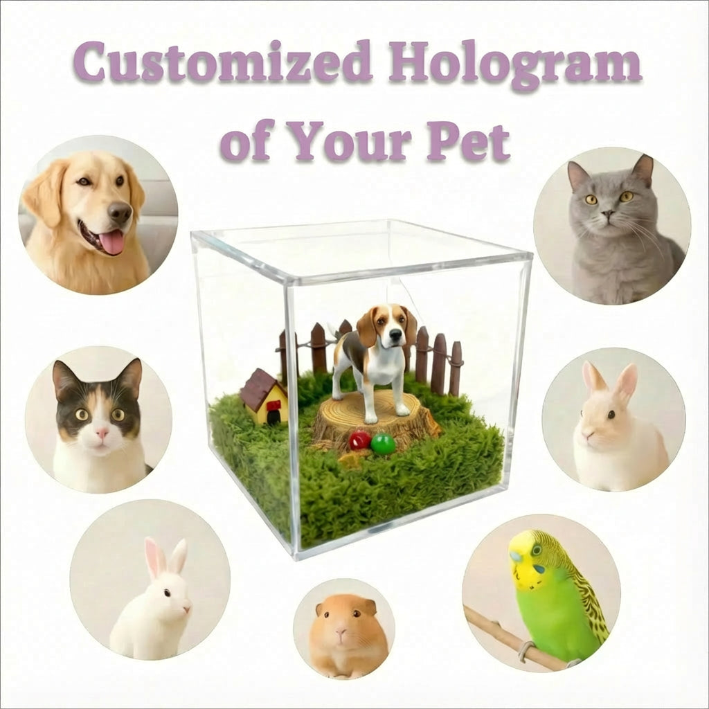 3D Holographic Pet Cube